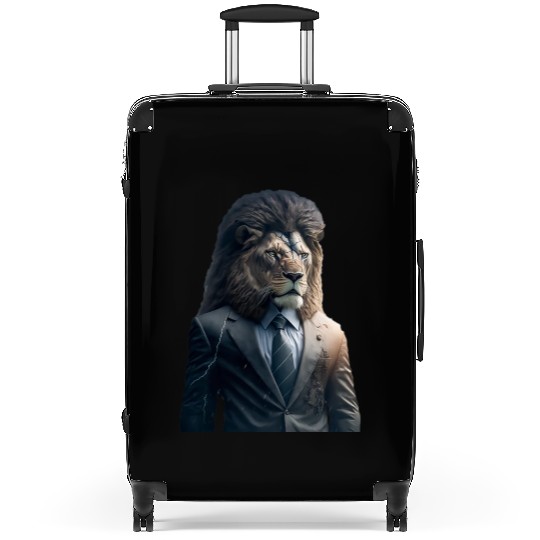 LION IN SUIT Suitcases