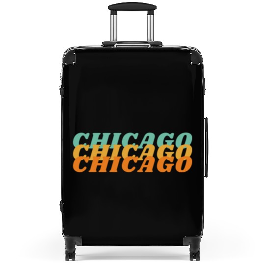 chicago pride Suitcases