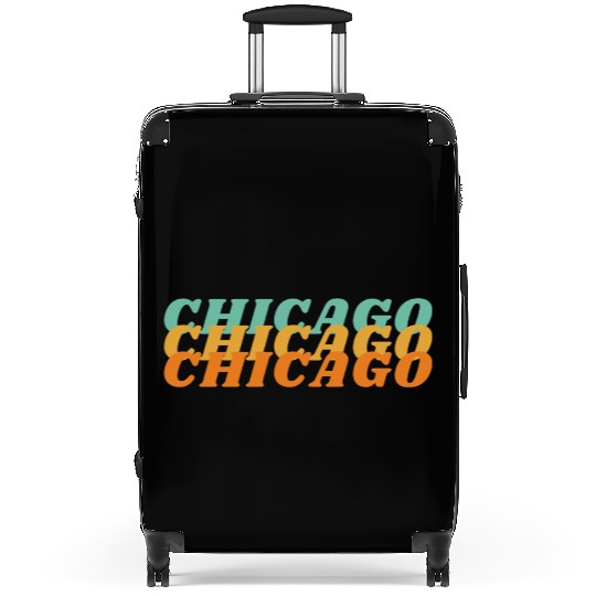 chicago pride Suitcases