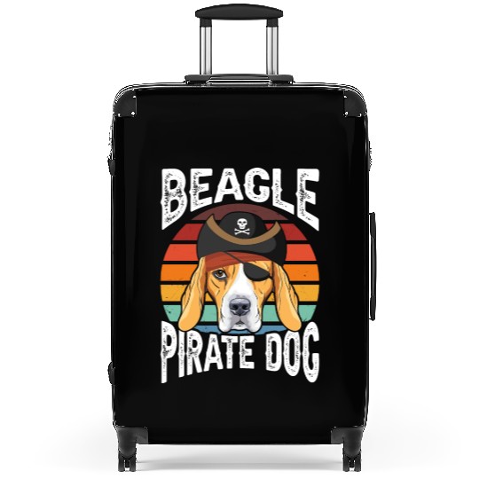 Beagle Pirate Dog Suitcases