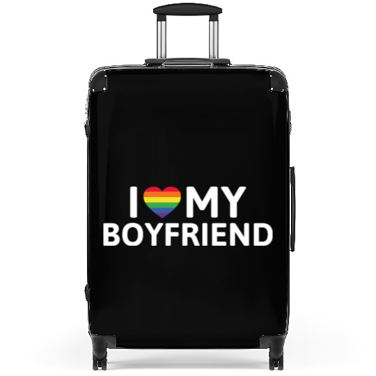 I Love My Boyfriend Suitcases