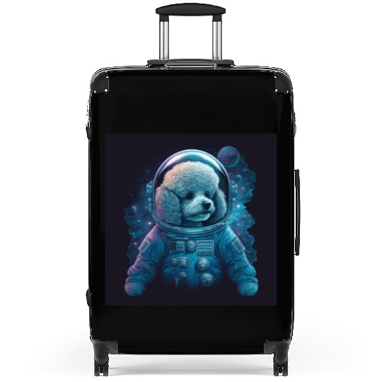 A Poodle In Space Suitcases