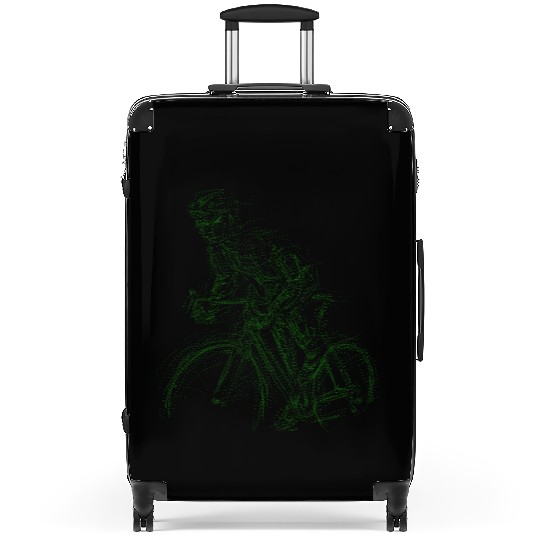 cycling sihouette Suitcases