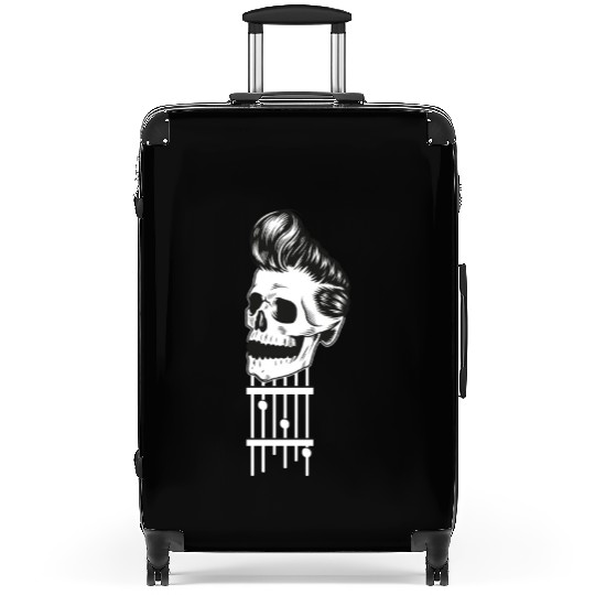 Rock N Roll Skeleton Head -Sweet Rock On Guitar Suitcases