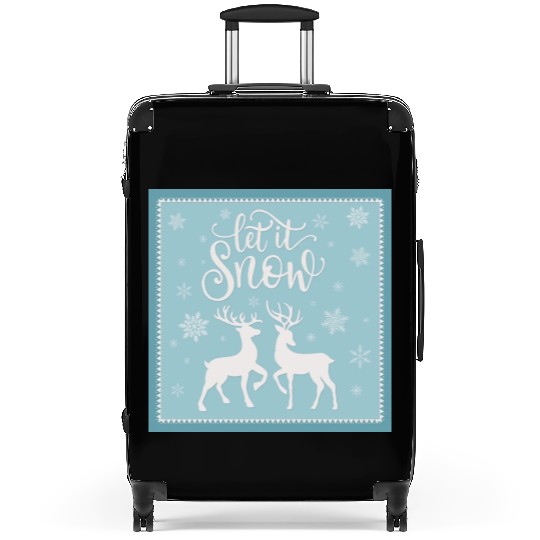 Let it snow with beautiful deer Suitcases
