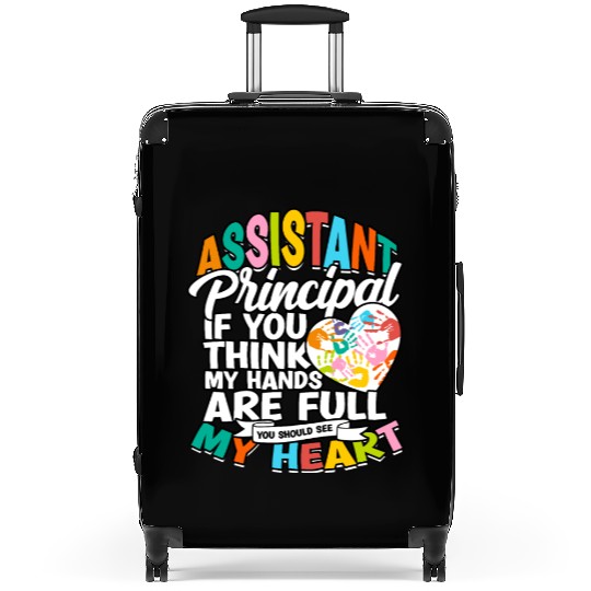 Assistant Principal Back School Teacher Principal Suitcases