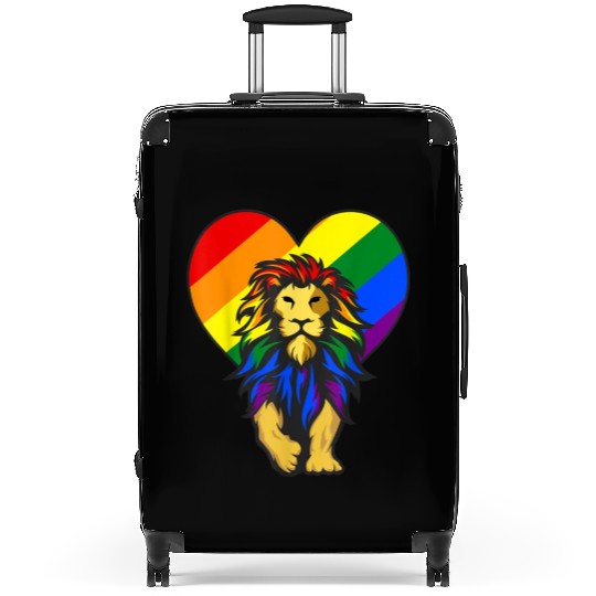 Gay Pride Lion LGBT-Q Suitcases For Men, Women