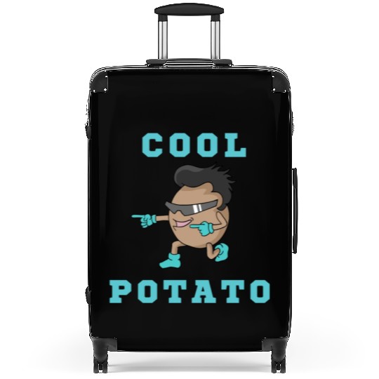 Cool Potato Guy With funny Design Suitcases