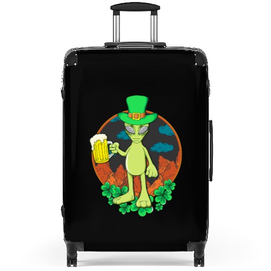 St Patrick's Day Drinking Alien Suitcases