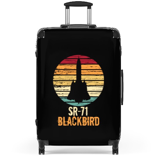 Vintage Sr-71 Blackbird Military Aviation Aircraft Suitcases