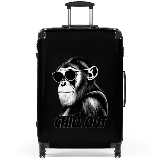 Chimpanzee chill out Suitcases
