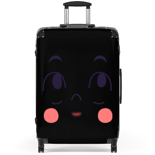 surprised expression of cartoon emotion face Suitcases