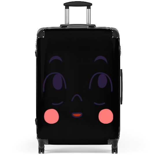 surprised expression of cartoon emotion face Suitcases