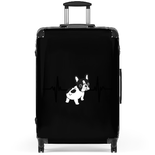 Heart beat French bulldog Suitcases