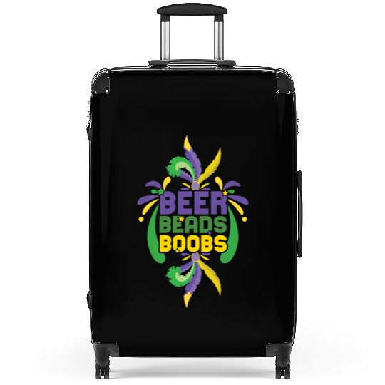 Festival Parade Beer Beads Bling Mardi Gras 2023 Suitcases