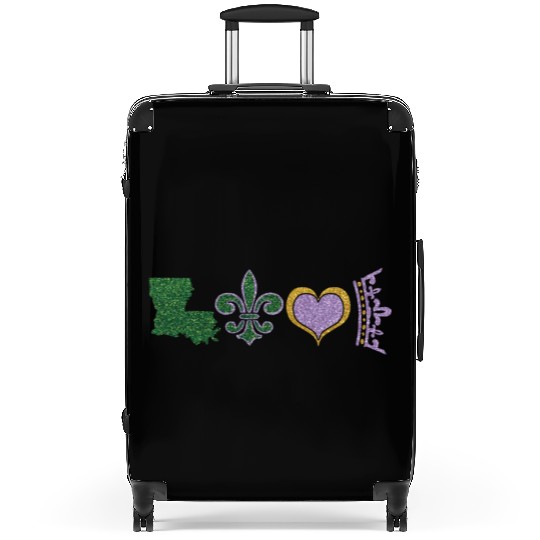 Party Festival Parade Beads Love Mardi Gras Suitcases