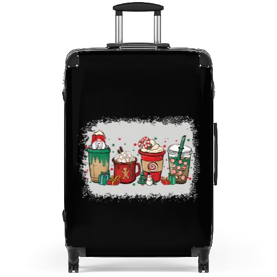 Christmas Coffee Cup Bleached Suitcases