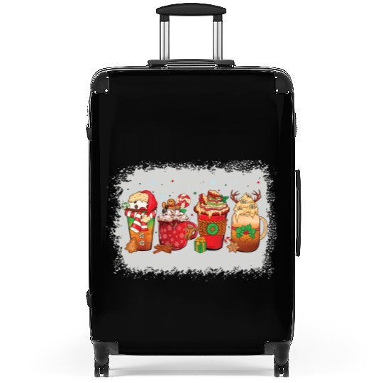 Christmas Coffee Cup Bleached Suitcases