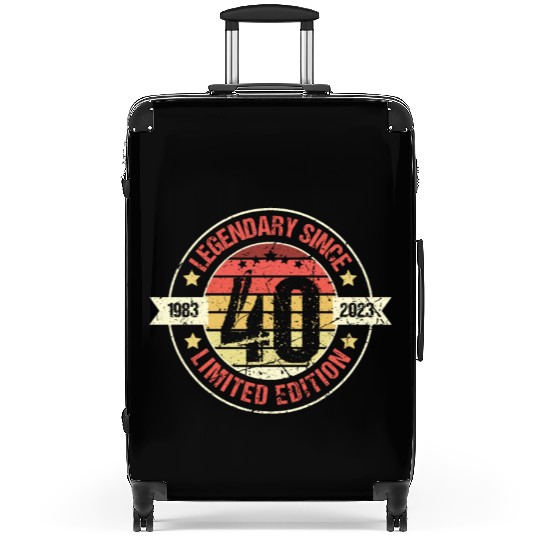 40 Years Vintage 1983 Retro 40th Birthday Suitcases