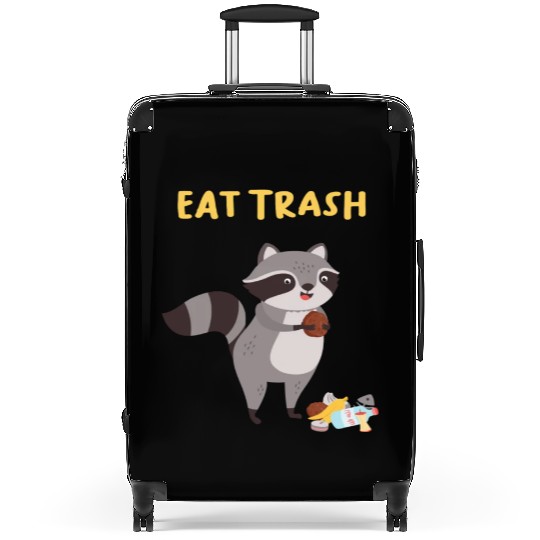 Eat Trash Raccoon Children Suitcases