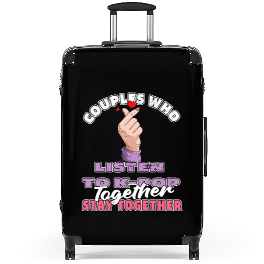 K Pop Couple Suitcases