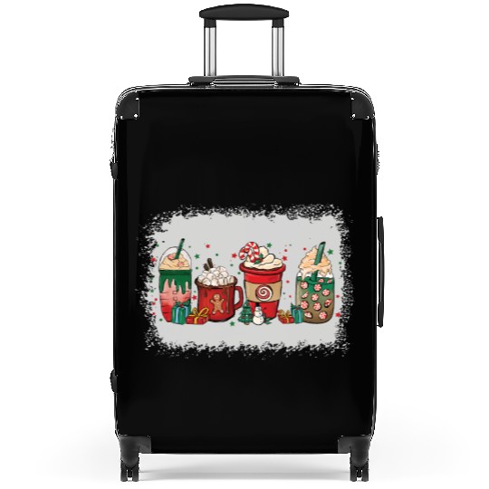 Christmas Coffee Cup Bleached Suitcases