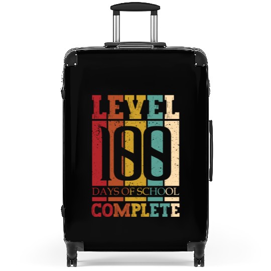Level 100 Days Of School Complete Student Schooler Suitcases