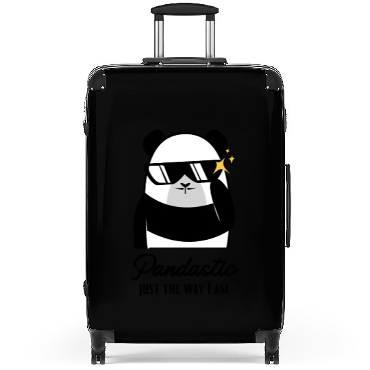 pandastic just the way I am panda design Suitcases