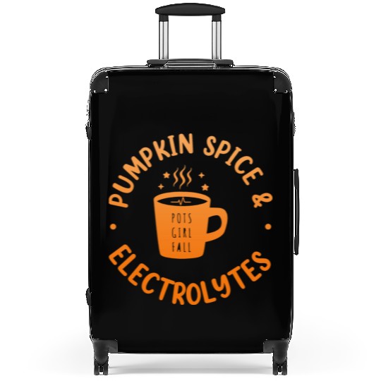 Pumpkin Spice & Electrolytes Funny Suitcases