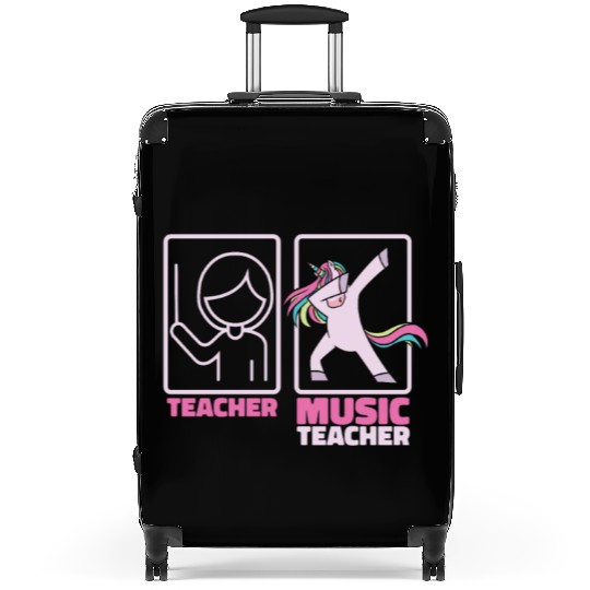 Music Teacher Unicorn Suitcases