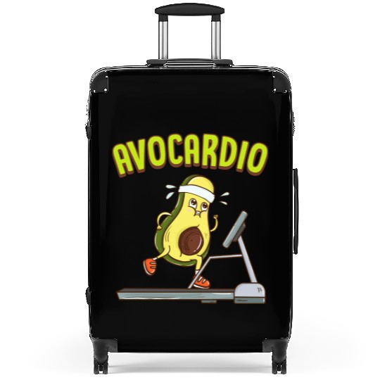 Avocardio Avocado Cardio Pun Running Exercise Gym Suitcases