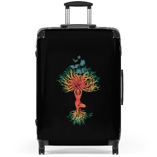Butterfly Tree Beautiful Animal Butterflies Tree Suitcases