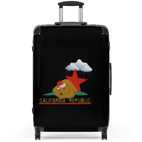 California bear in winter Suitcases