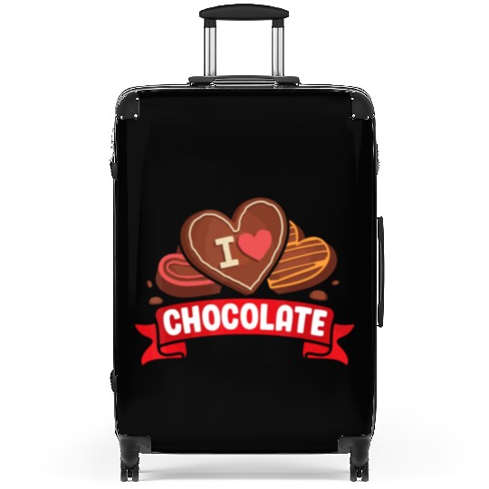 I Love Chocolate Sweets Candy Chocolate Bar Suitcases
