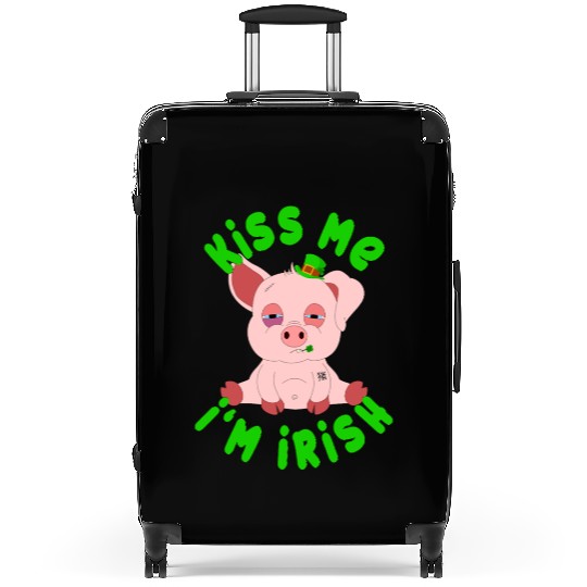 St Patricks Day Year of the Pig Shenanigan Piglet Suitcases