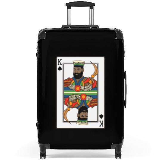 King Spades African American Card Halloween Suitcases