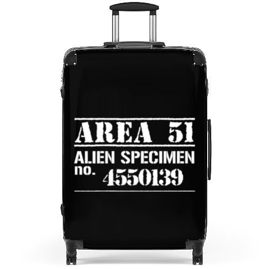 Funny Area 51 Escaped Alien Halloween Costume Suitcases