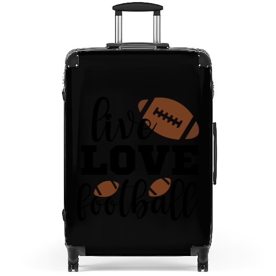 Live Love Football Great Gift For Football Fans Suitcases