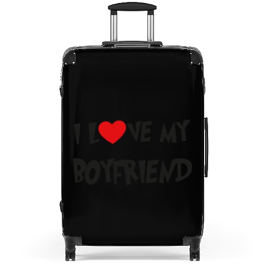 I LOVE MY BOYFRIEND Suitcases