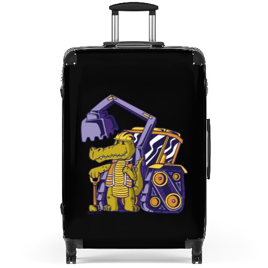 Construction worker alligator Construction worker Suitcases