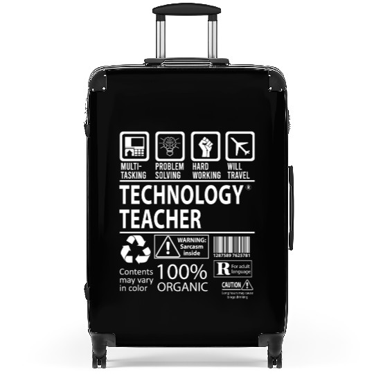 Technology Teacher Suitcases - Multitasking Job Gift