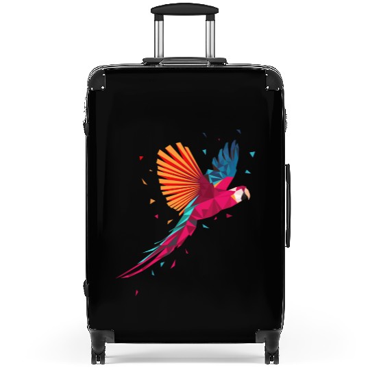 Macaw Parrot Geometric Bird Parakeet Ornitholog Gi Suitcases