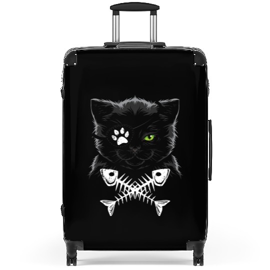Pirate cat Suitcases