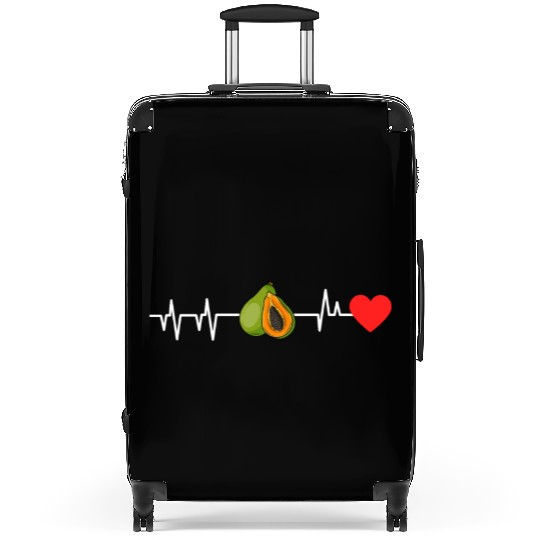 Papaya Heartbeat Suitcases