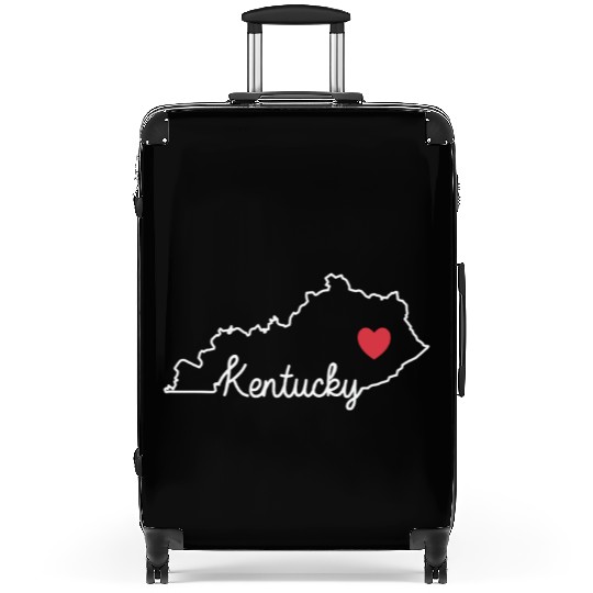 Kentucky Card with Heart USA America Suitcases