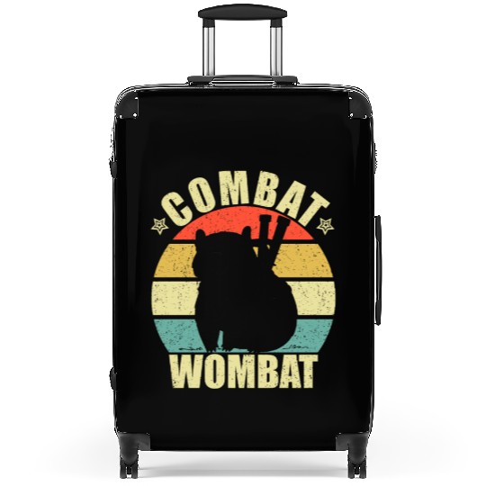 Combat Wombat For A Wombats Lover Suitcases