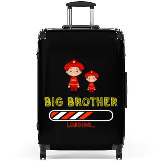 Big brother fire truck fireman Suitcases