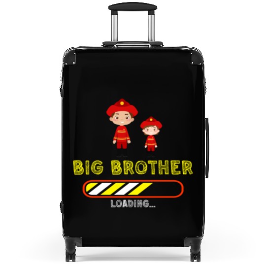 Big brother fire truck fireman Suitcases