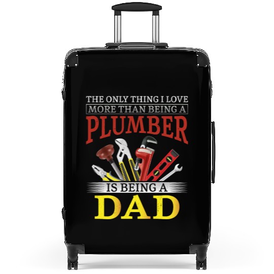 Plumbing Plumber Dad Vintage The Suitcases