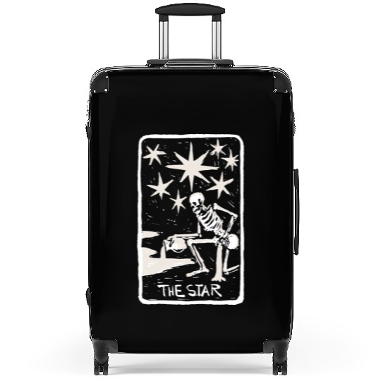 The Star Skeleton Skull Tarot Card Suitcases